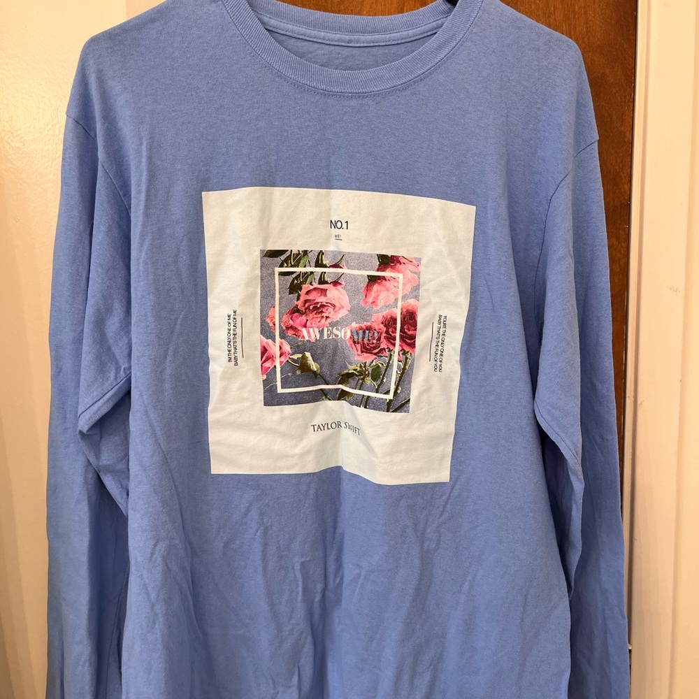 Taylor Swift blue long-sleeve ME! Shirt